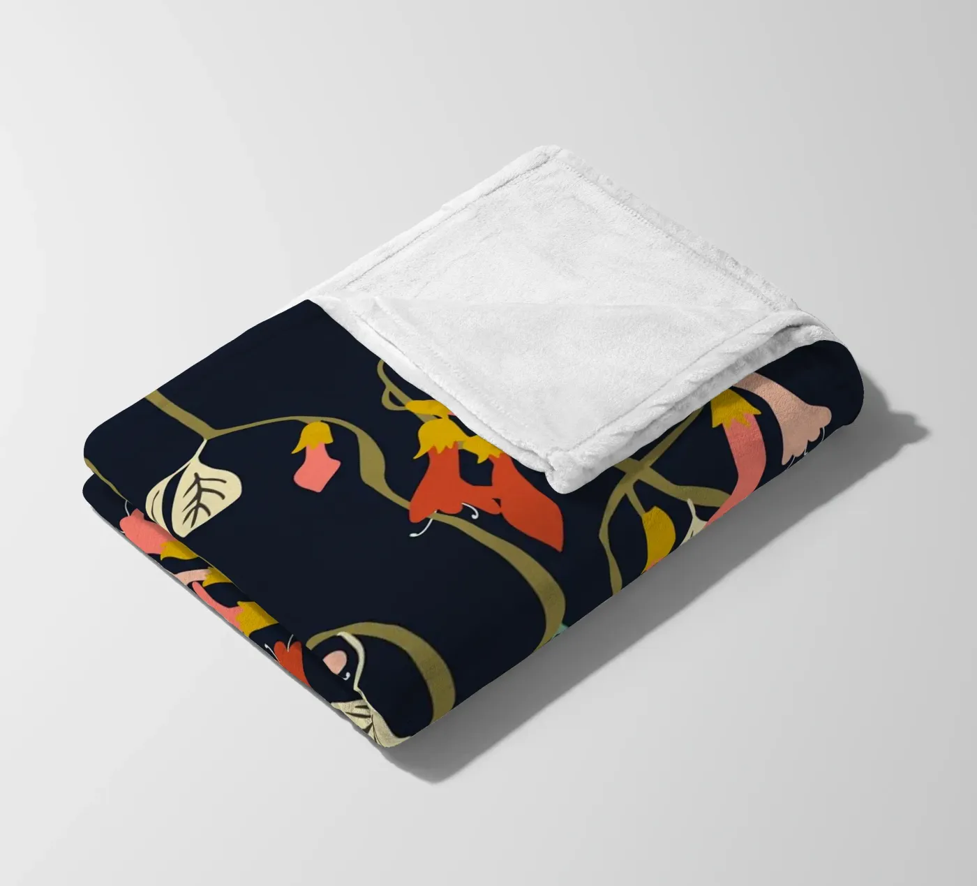 Fuchsia Flower affection fleece blanket by annick