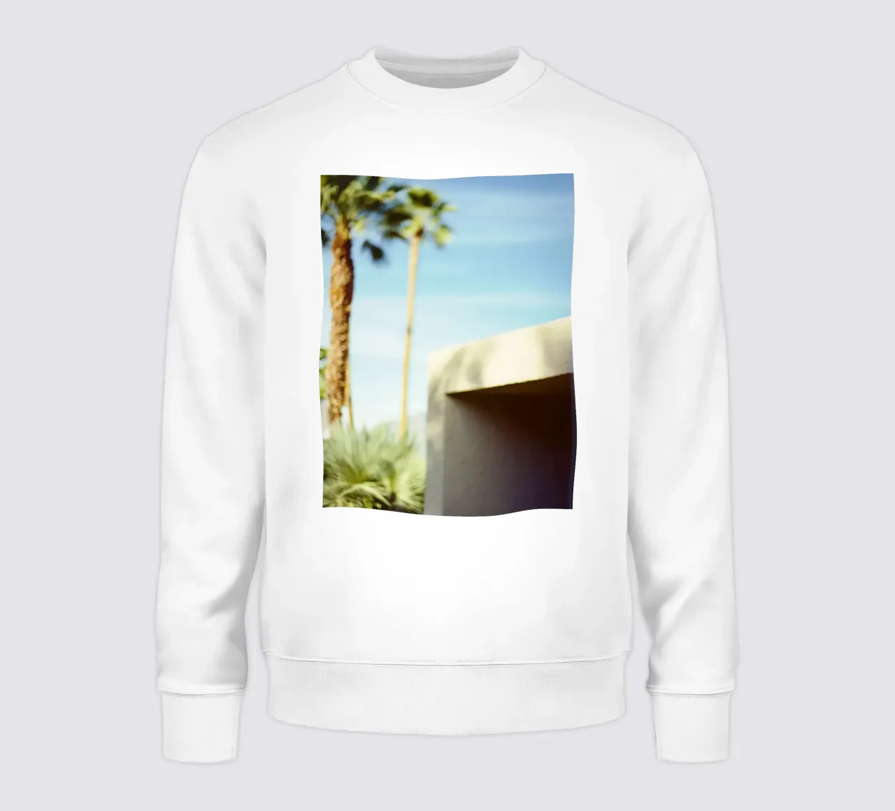 Blue & Palm Spring felpa da Minimalistic