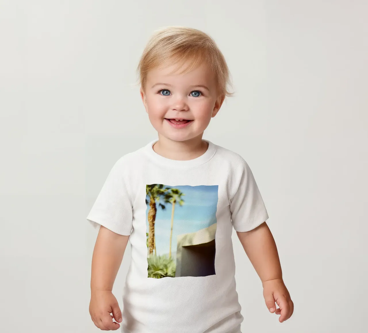 Blue & Palm Spring maglietta neonato da Minimalistic