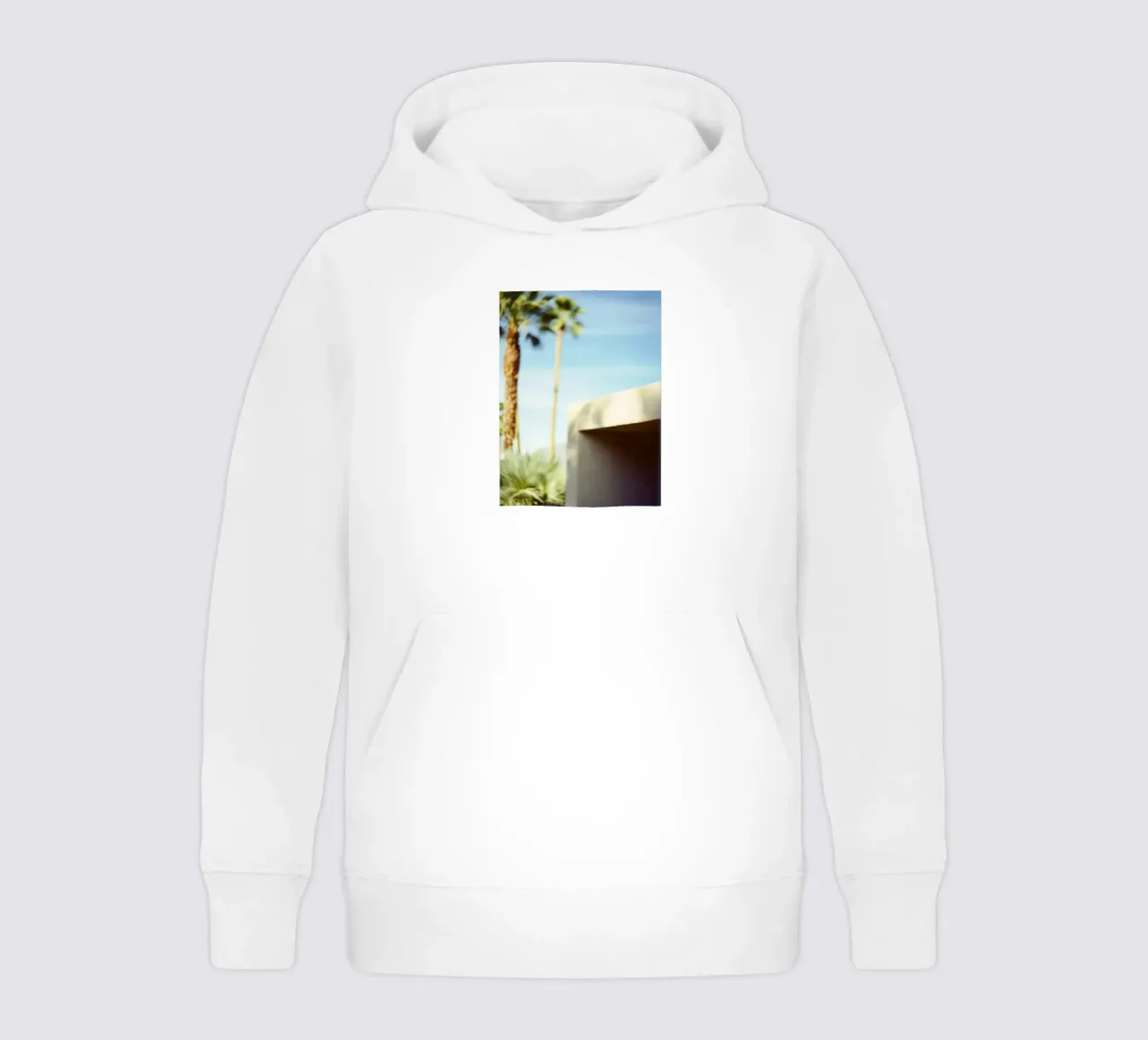 Blue & Palm Spring felpa bambino con cappuccio da Affiches Minimalistes