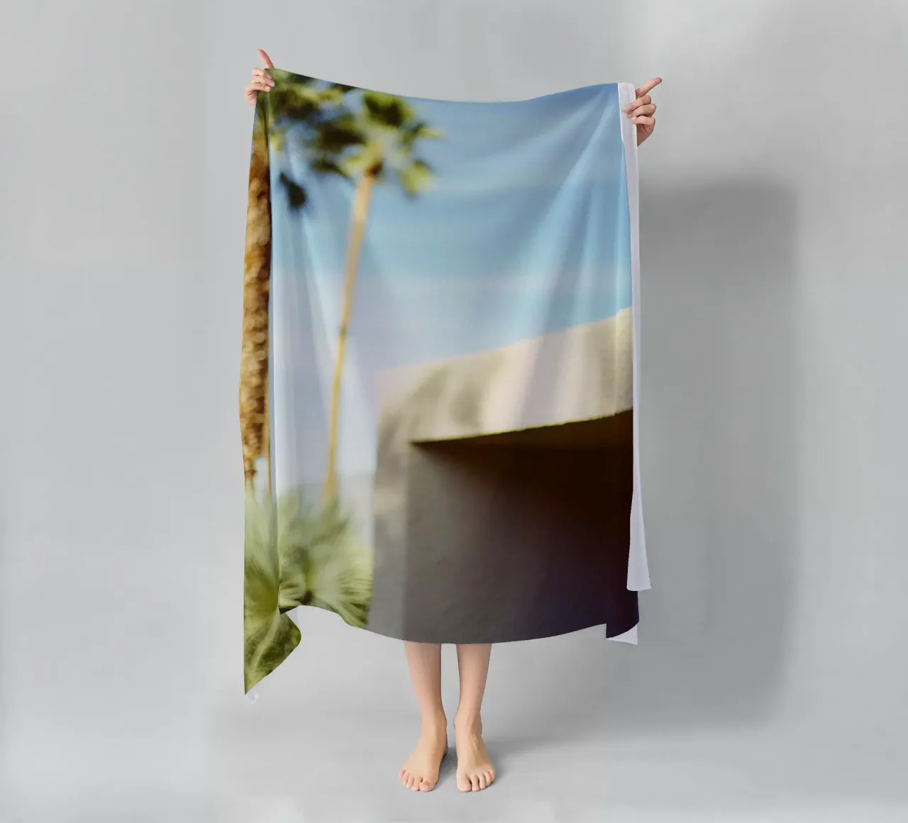Blue & Palm Spring telo mare da Minimalistic