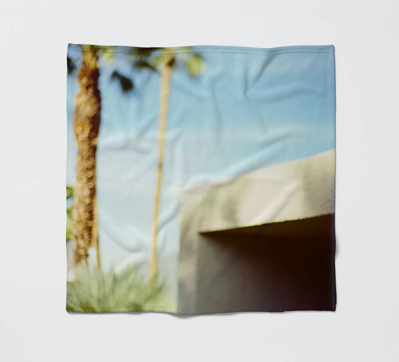 Blue & Palm Spring coperta in pile da Minimalistic