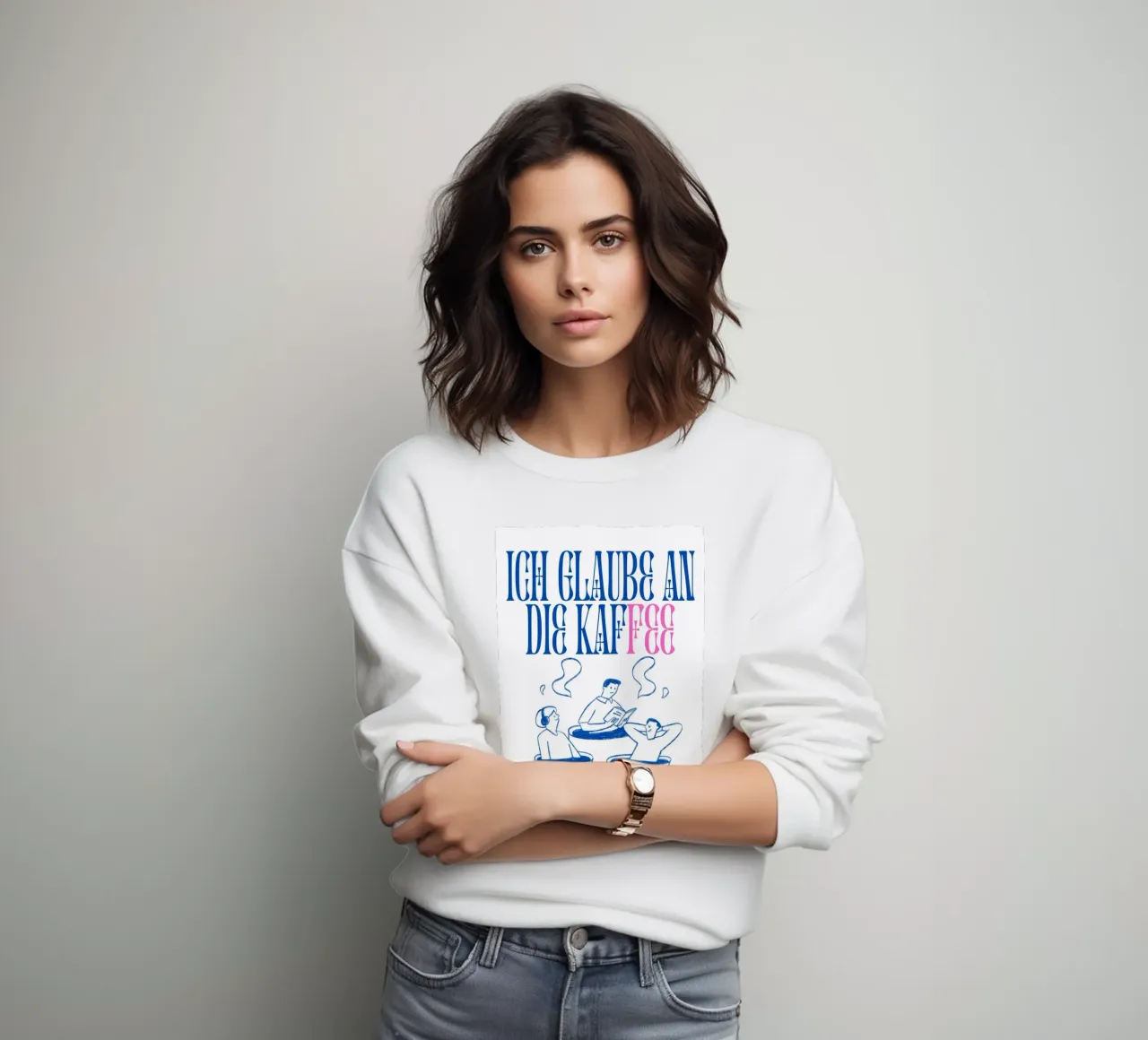 Ich glaube an die Kaffee felpa da Flosters