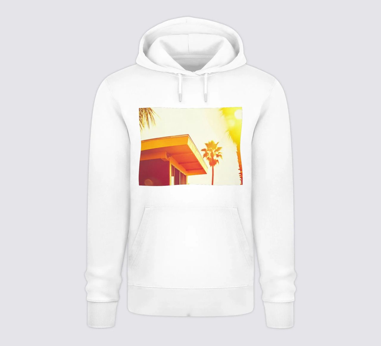 Yellow & Palm Spring felpa con cappuccio da Minimalistic