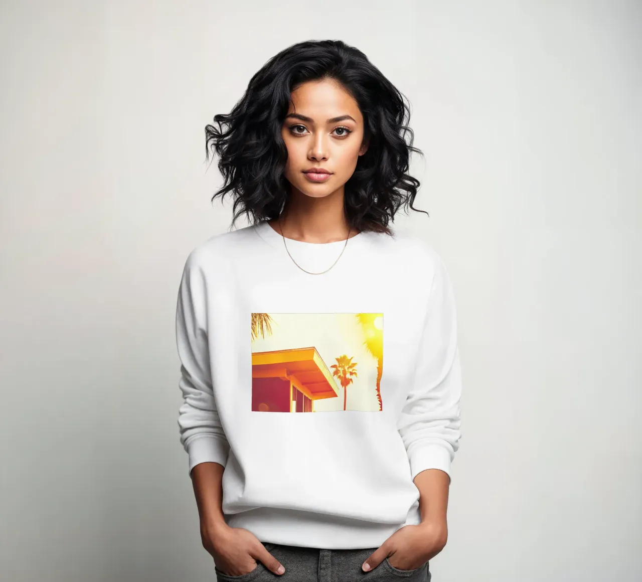 Yellow & Palm Spring felpa da Affiches Minimalistes