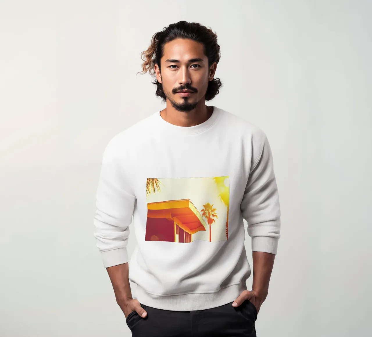 Yellow & Palm Spring felpa da Affiches Minimalistes