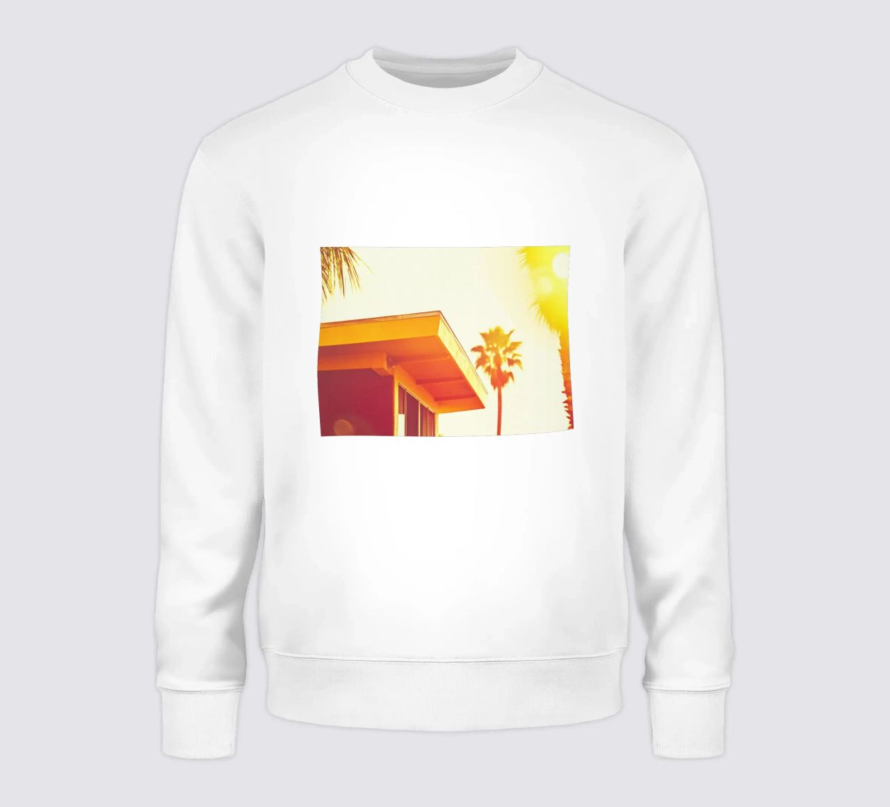 Yellow & Palm Spring felpa da Minimalistic