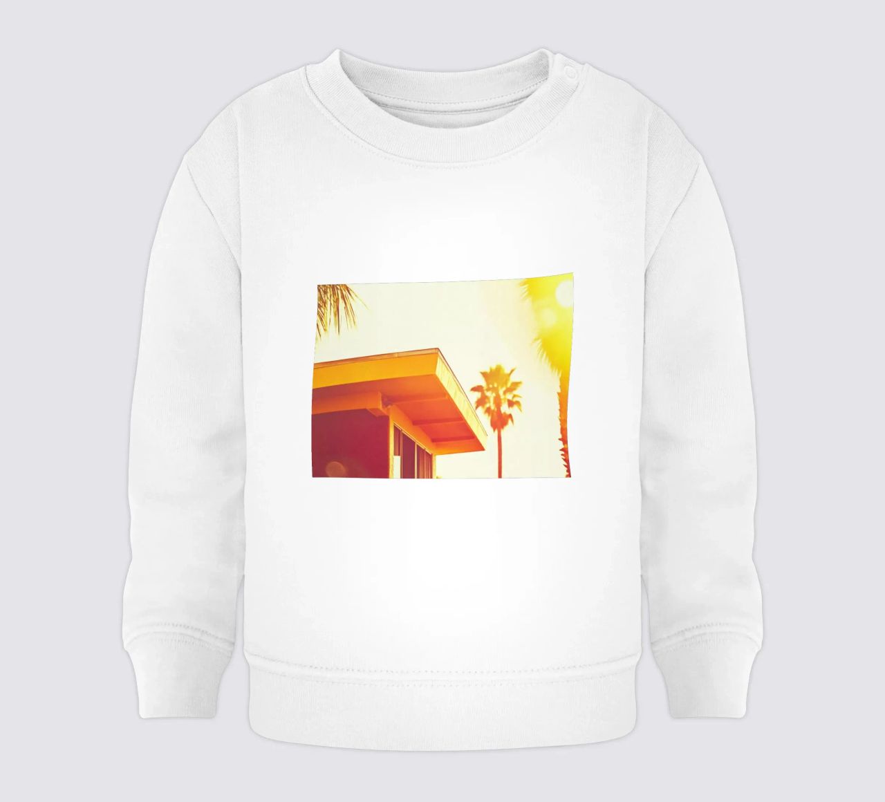 Yellow & Palm Spring felpa neonato da Minimalistic
