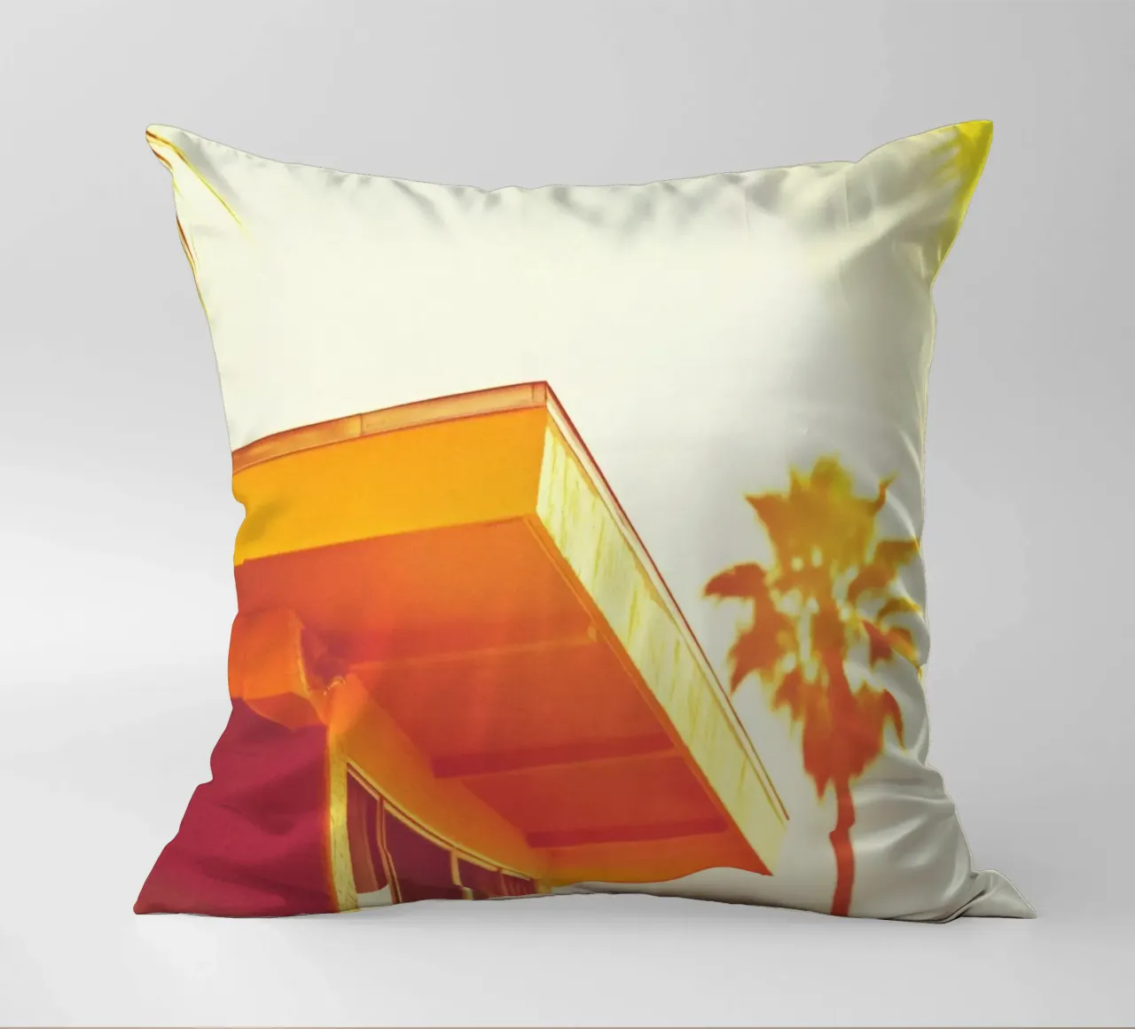 Yellow & Palm Spring cuscino da Minimalistic