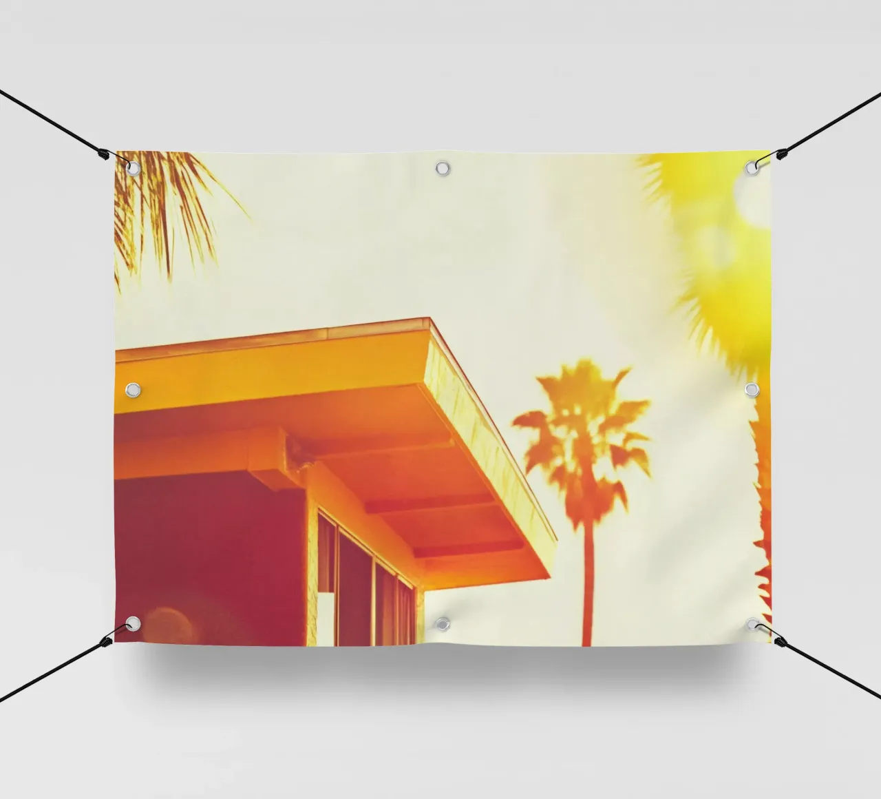 Yellow & Palm Spring telo in pvc da Affiches Minimalistes