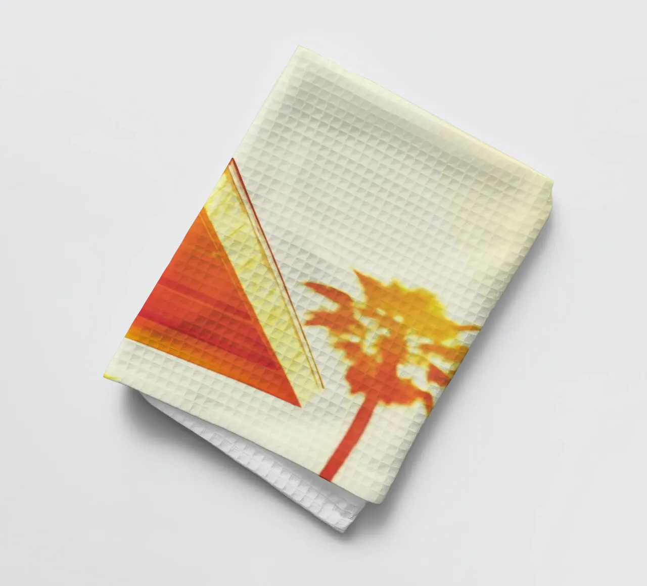 Yellow & Palm Spring torchon de Affiches Minimalistes
