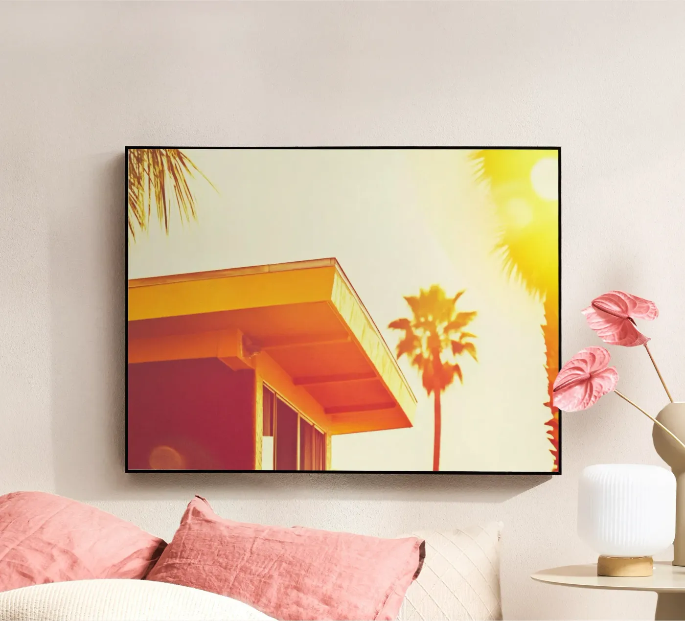 Yellow & Palm Spring plexiglass da Affiches Minimalistes
