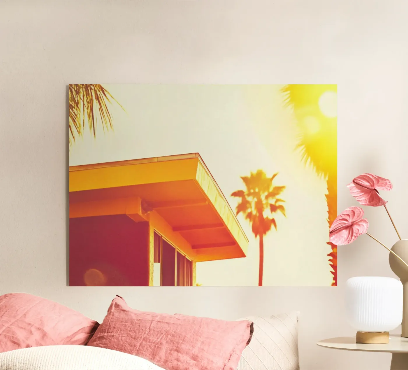 Yellow & Palm Spring plexiglass da Affiches Minimalistes
