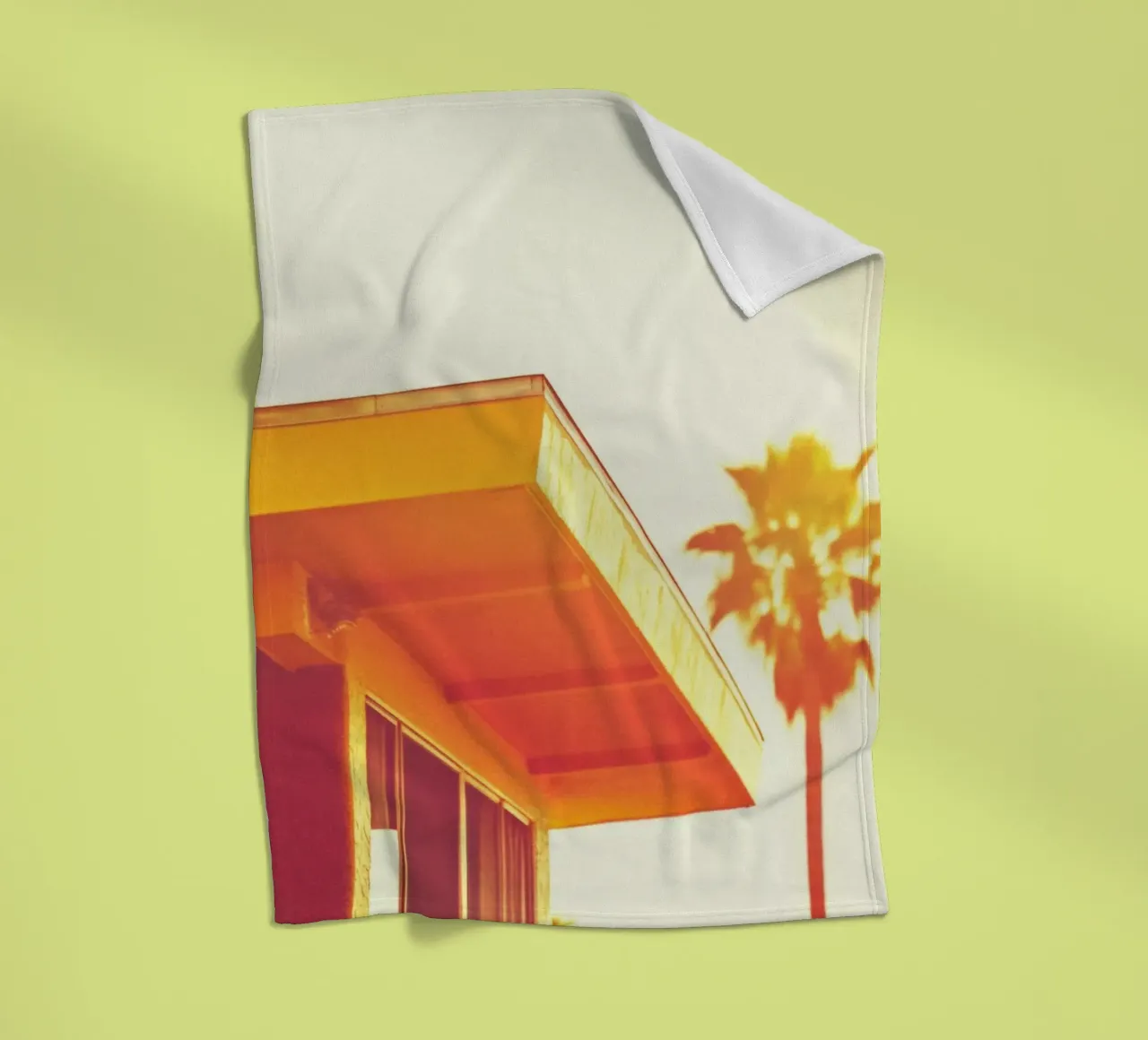 Yellow & Palm Spring coperta in pile da Minimalistic