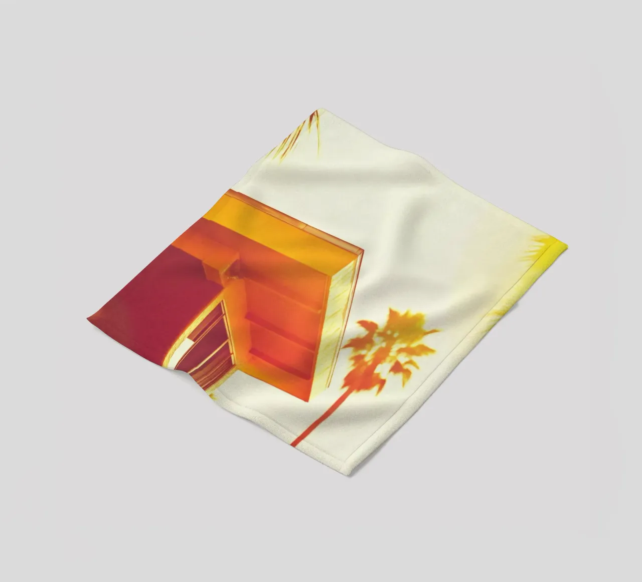 Yellow & Palm Spring coperta in pile da Minimalistic