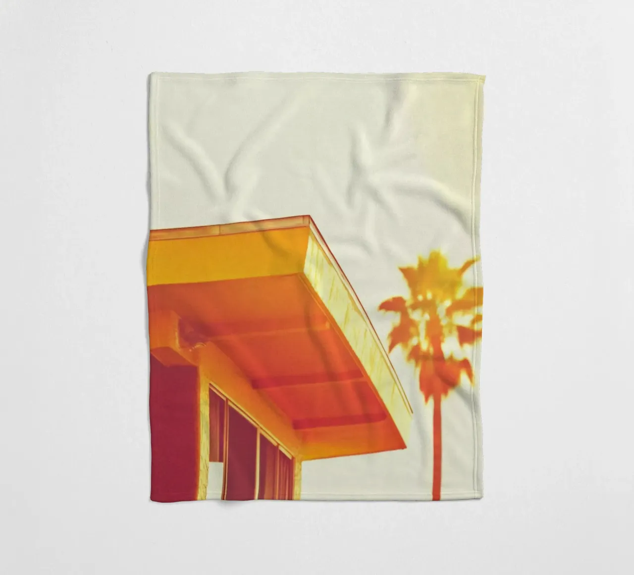 Yellow & Palm Spring coperta in pile da Minimalistic
