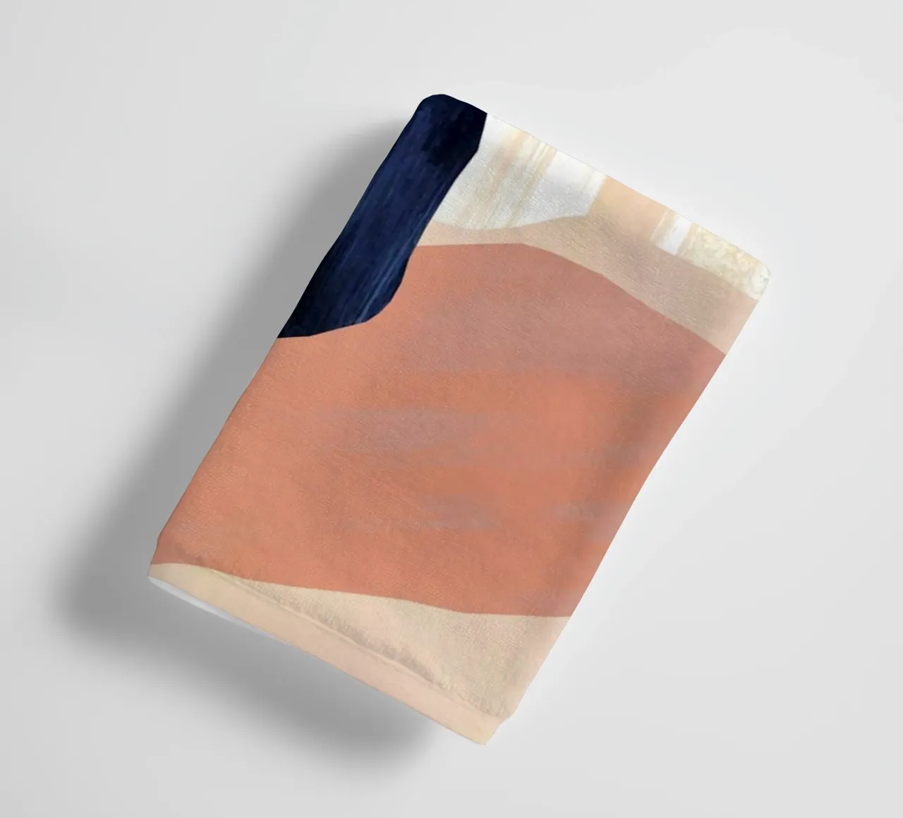 Neutral Oversized Abstract Art Print towel by Violets Print House