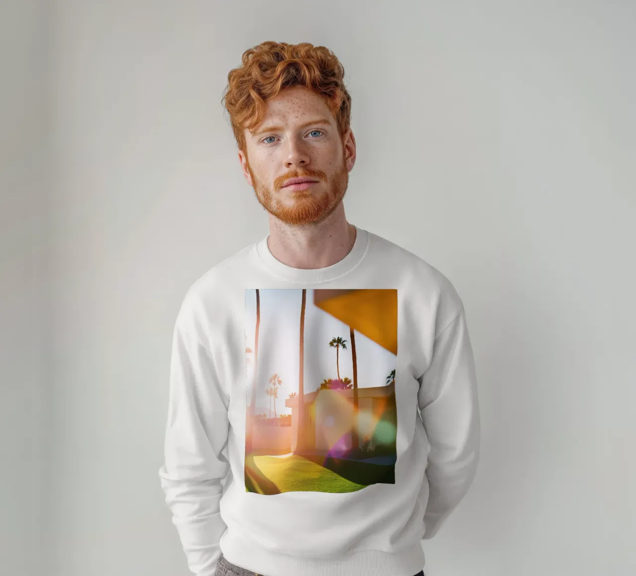 Flou & Palm Spring felpa da Affiches Minimalistes