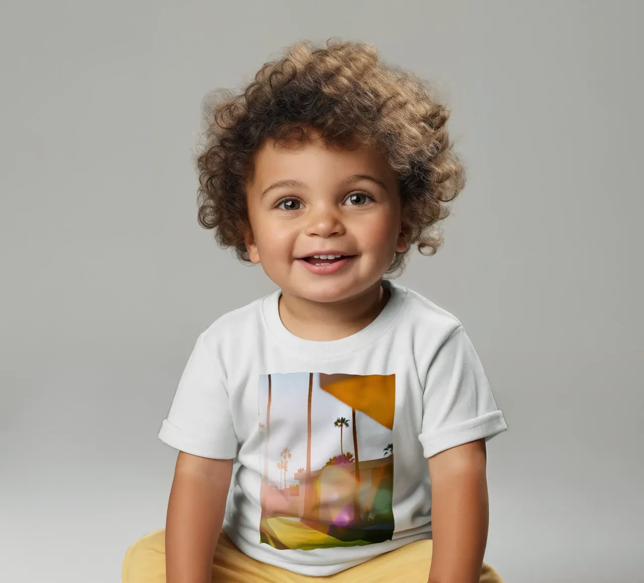 Flou & Palm Spring maglietta neonato da Minimalistic