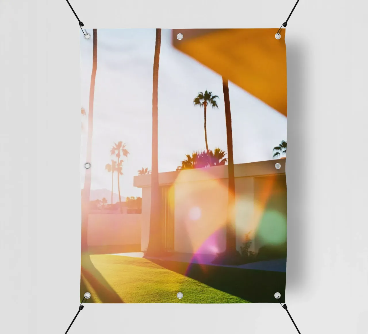 Flou & Palm Spring telo in pvc da Affiches Minimalistes