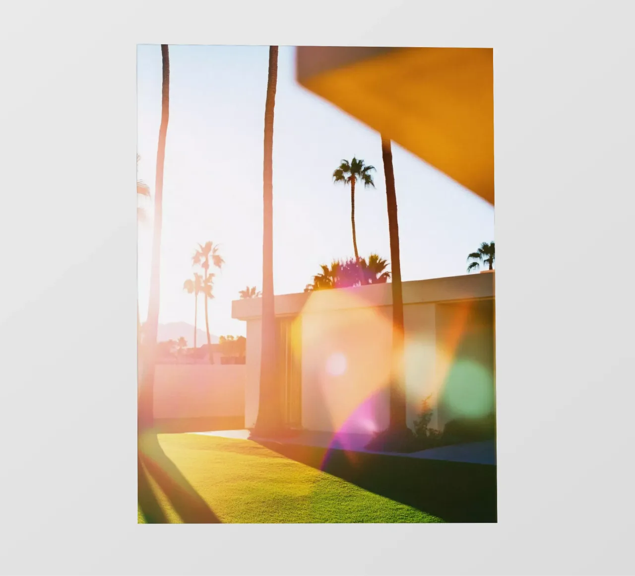 Flou & Palm Spring telo in pvc da Affiches Minimalistes