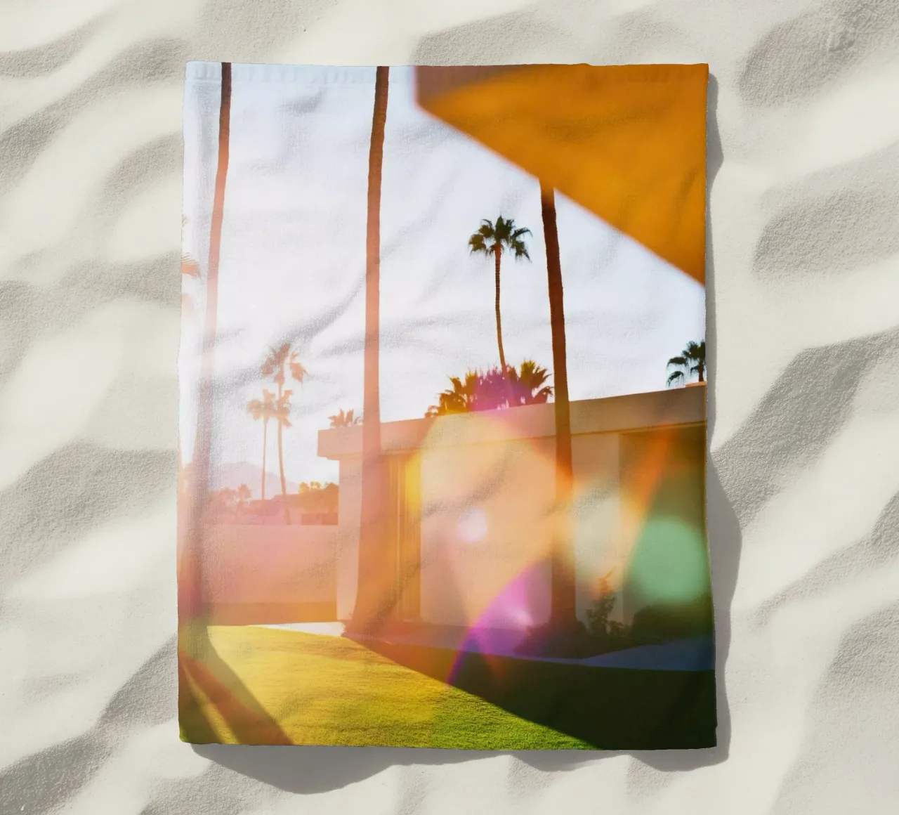 Flou & Palm Spring toalla de playa de Minimalistic