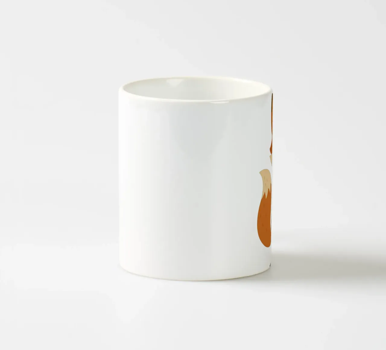 Simpatica volpe in maglione con cuore tazza in ceramica da NA/MO