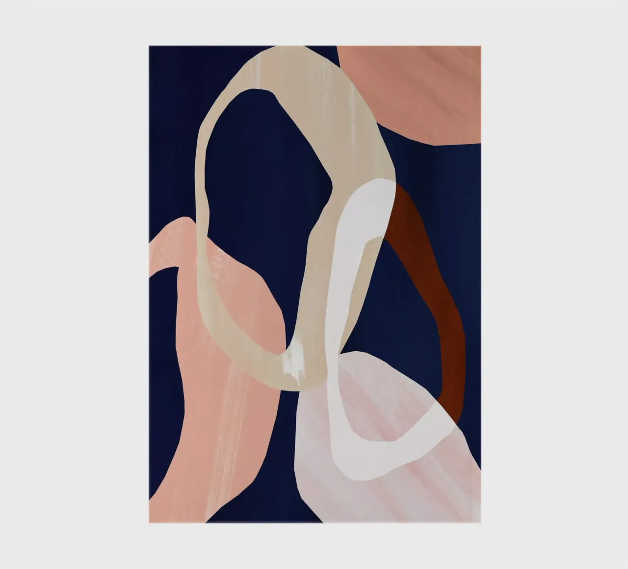 Gravure abstraite sombre en forme de cercle carnet de notes de Violets Print House
