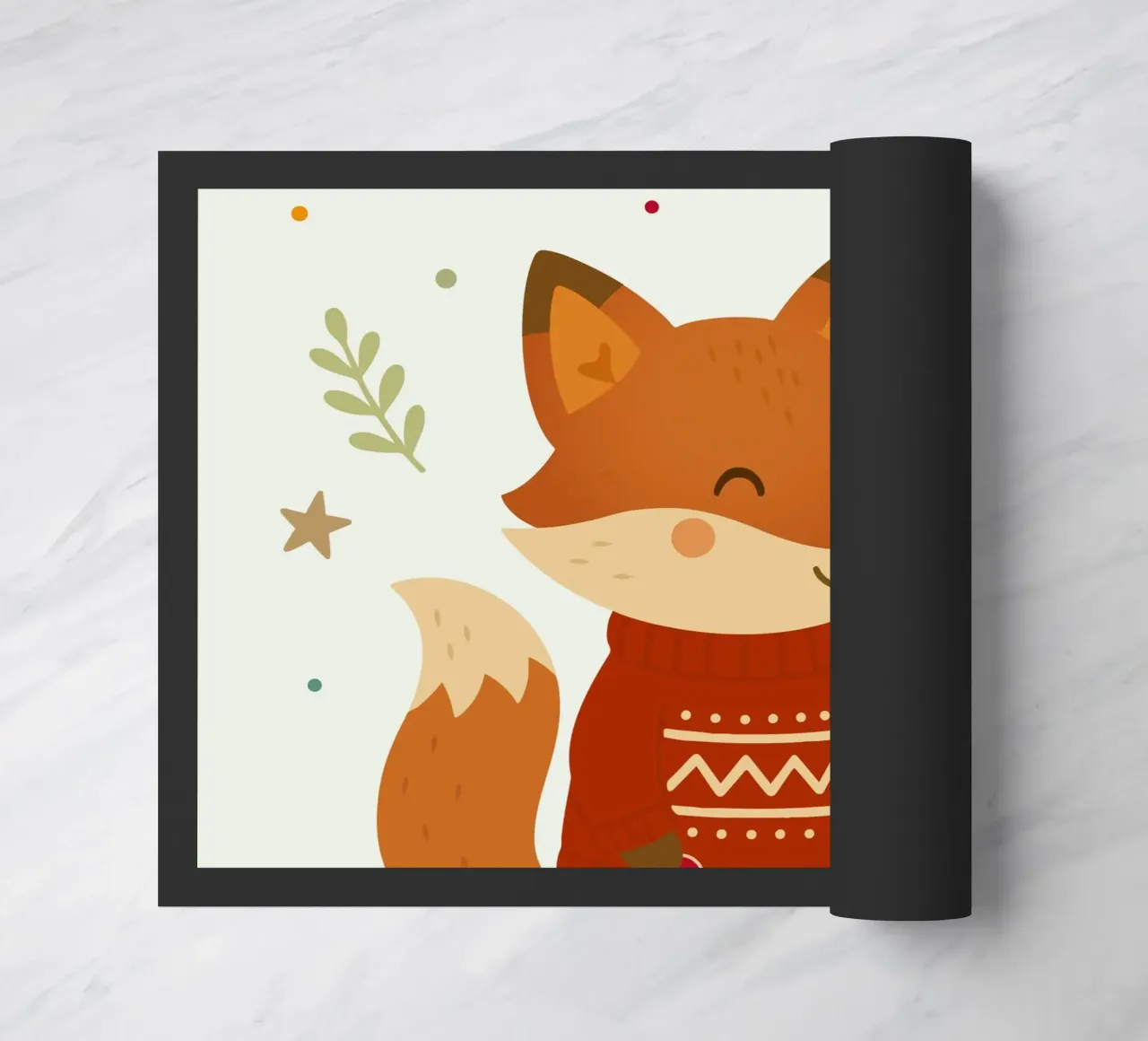 Simpatica volpe in maglione con cuore zerbino da NA/MO