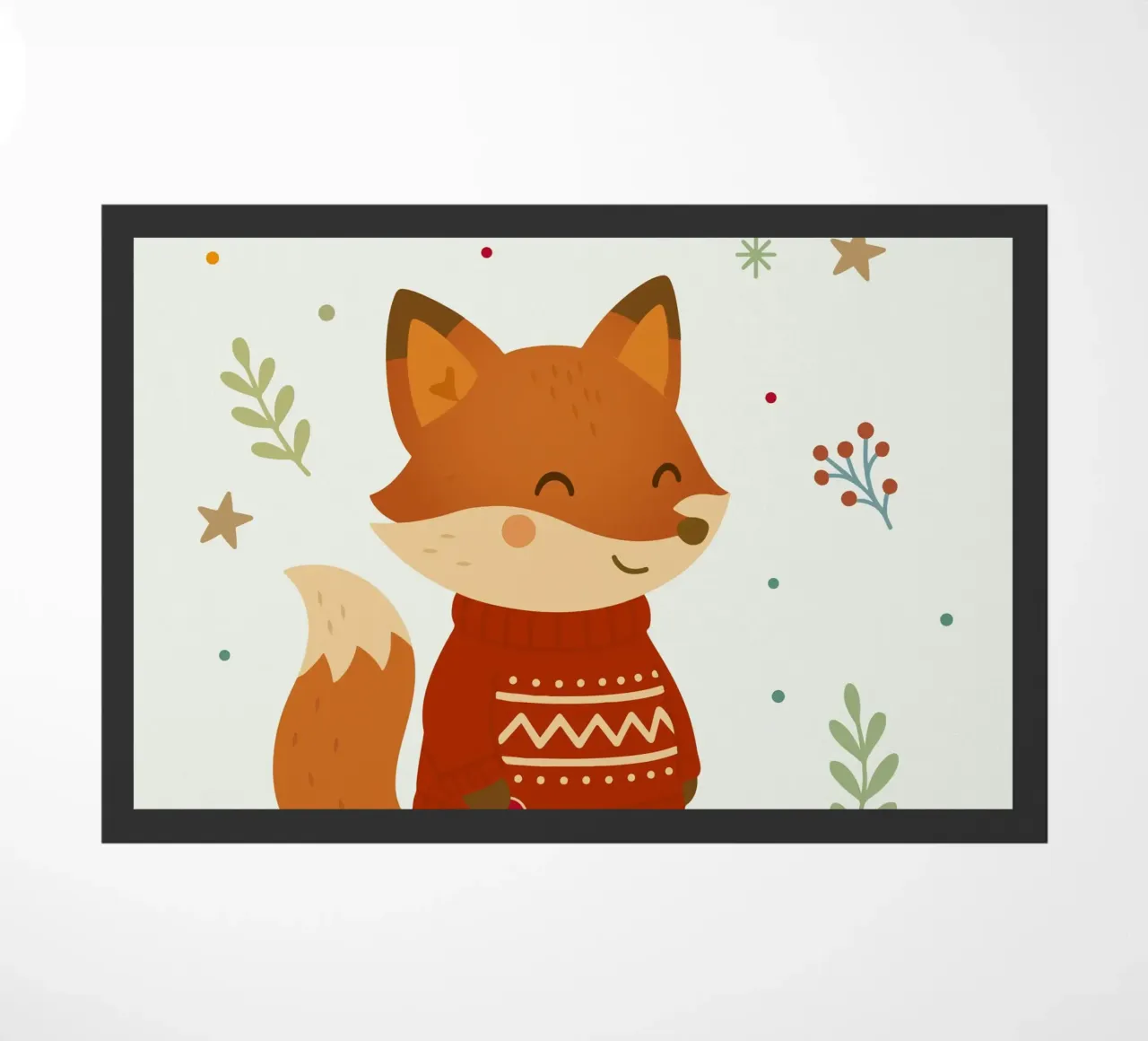 Simpatica volpe in maglione con cuore zerbino da NA/MO