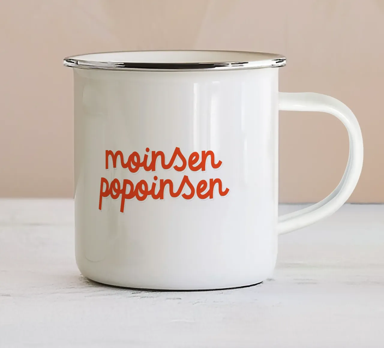 Moinsen tazza in smalto da studio stine