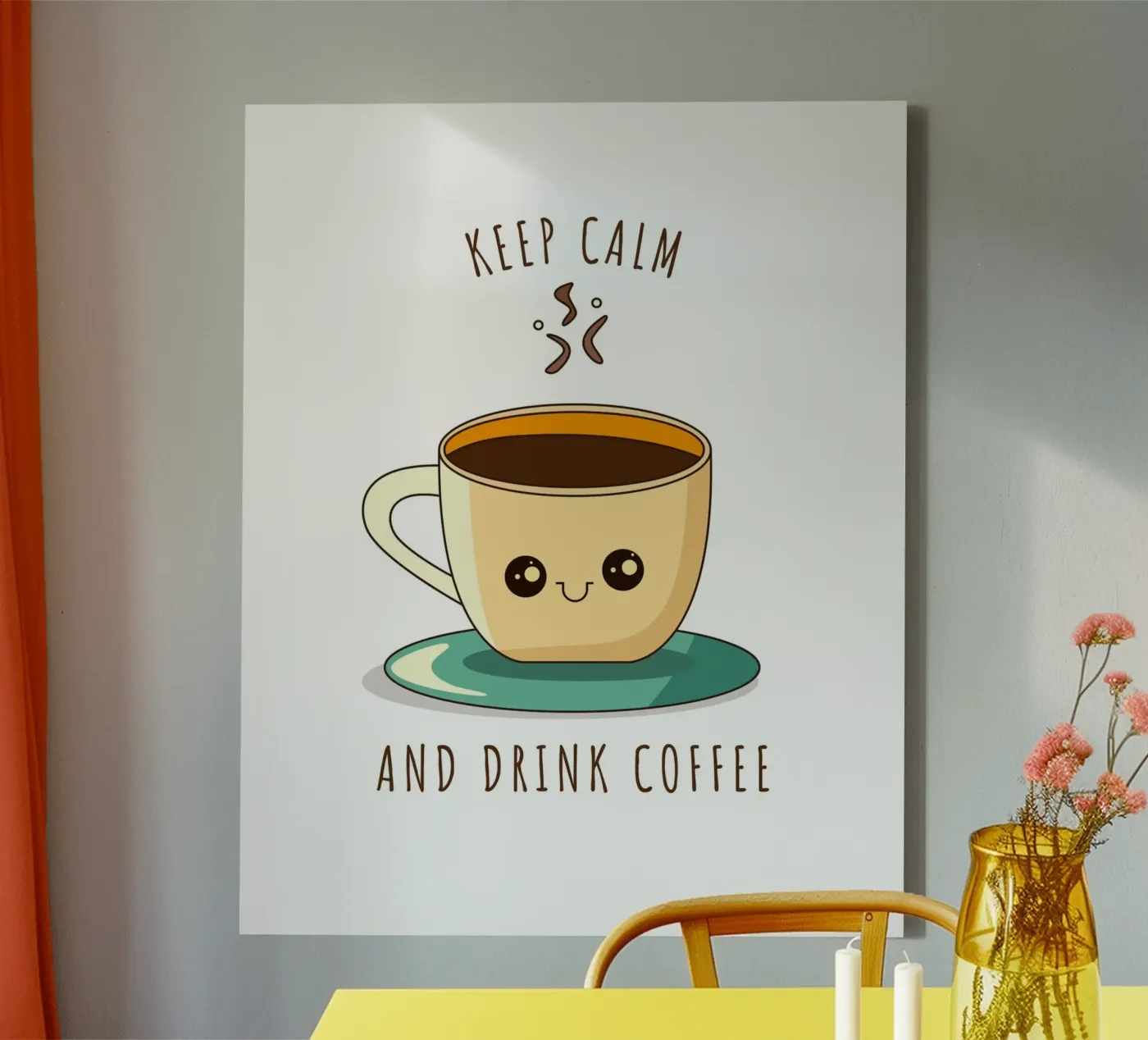 KEEP CALM tela da COFFEE CLUB
