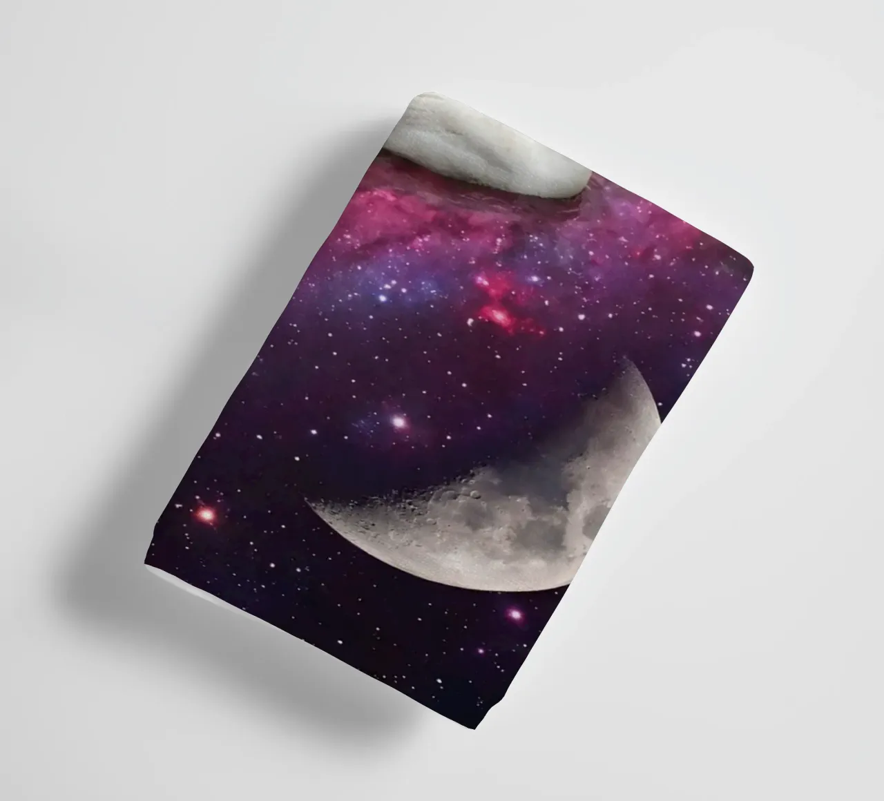 Cosmic Ducks Floating Through a Vibrant Galaxy Scene towel by Cosmic Reverie Studio