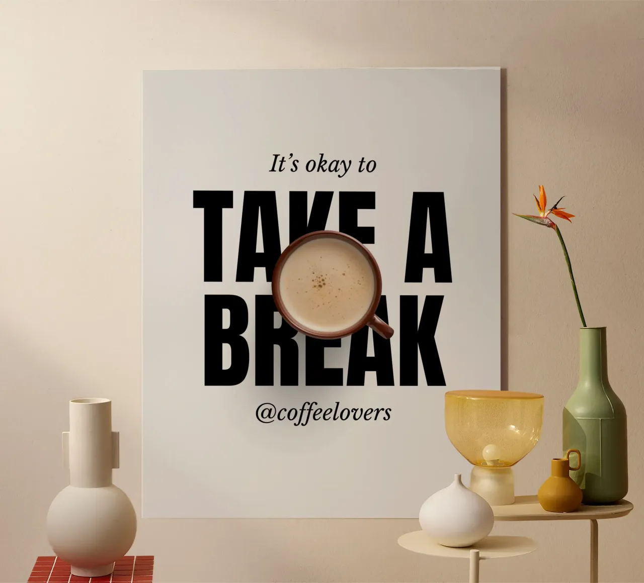 TAKE A BREAK plexiglass da COFFEE CLUB