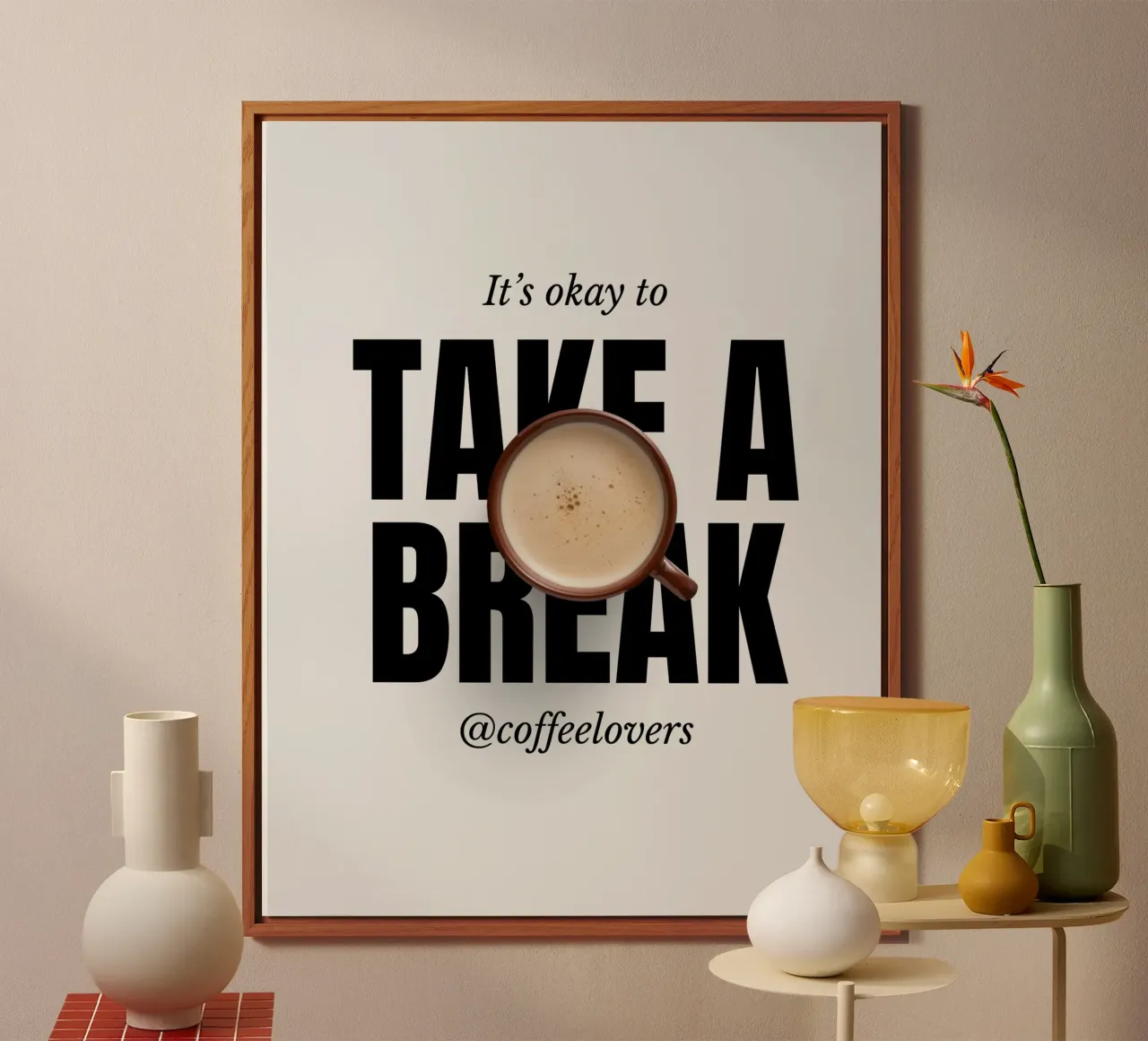 TAKE A BREAK alluminio dibond da COFFEE CLUB