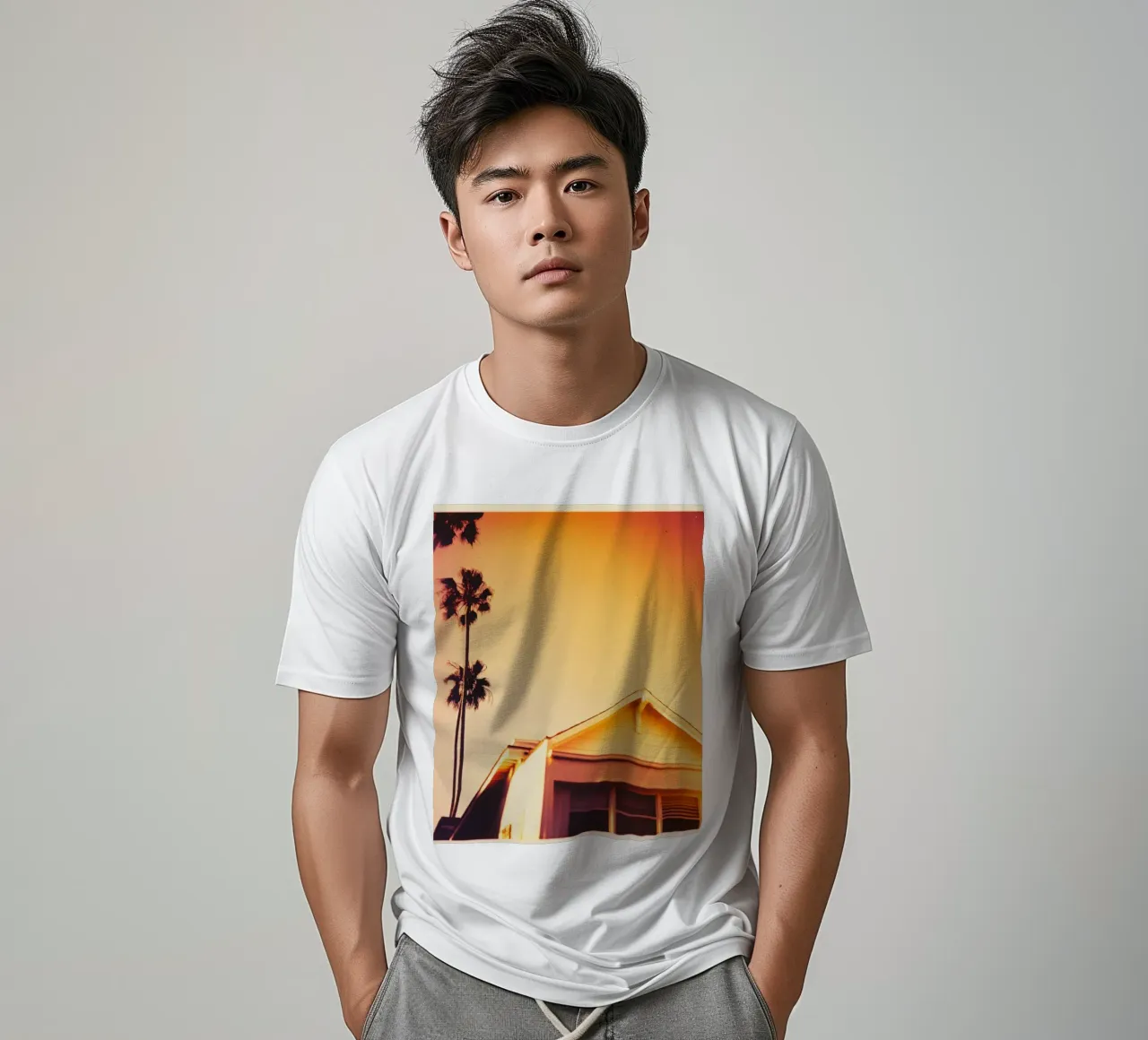 Orange Los Angeles t-shirt da Affiches Minimalistes