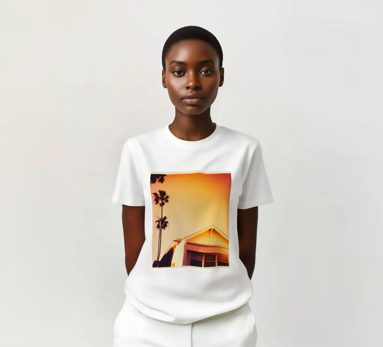 Orange Los Angeles t-shirt da Affiches Minimalistes