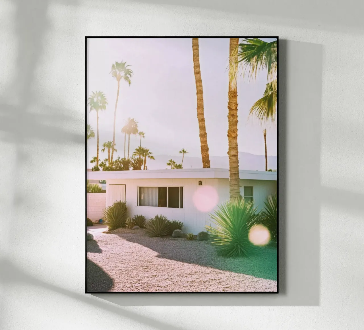 Palm Spring House plexiglass da Affiches Minimalistes