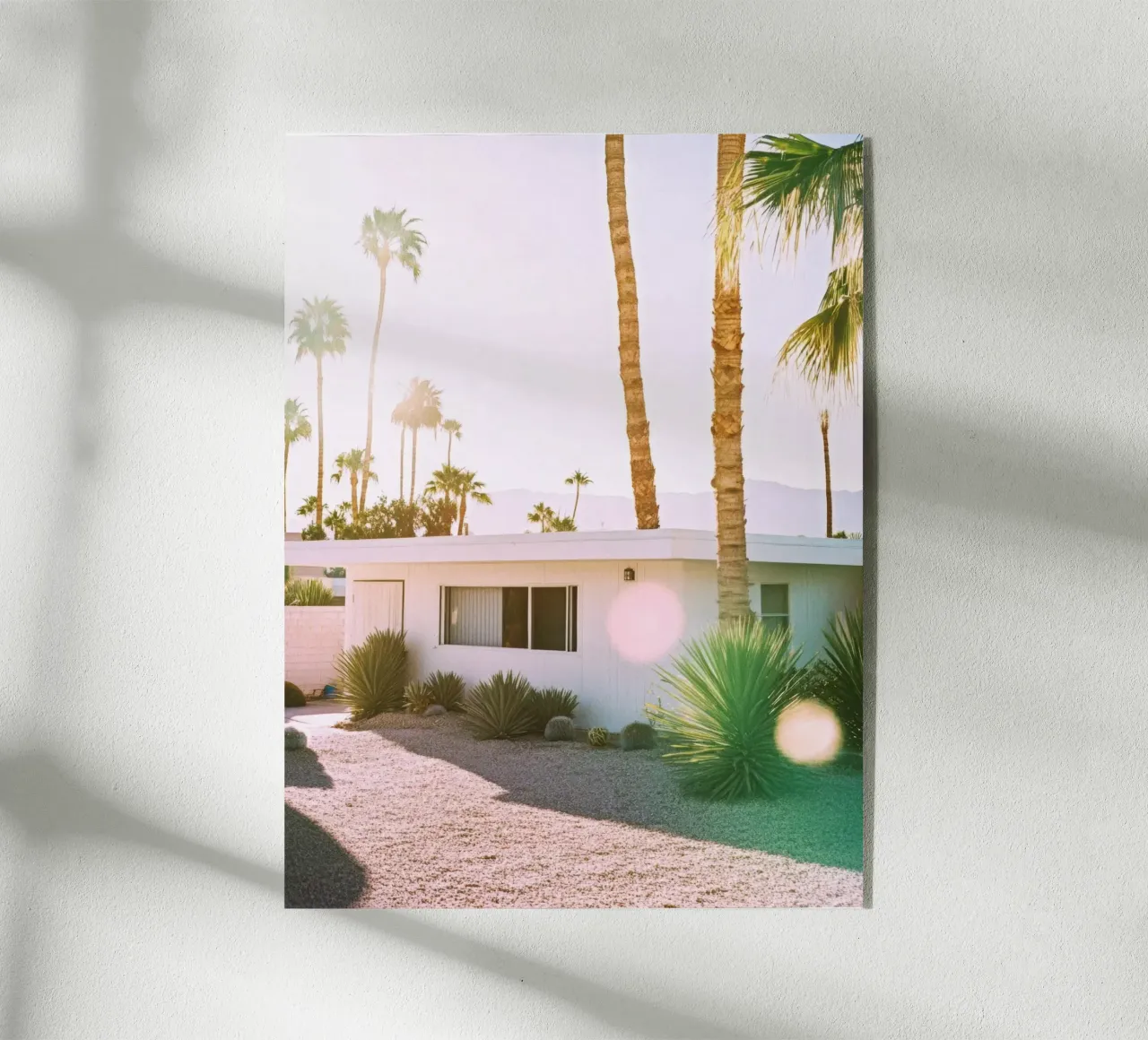 Palm Spring House plexiglass da Affiches Minimalistes