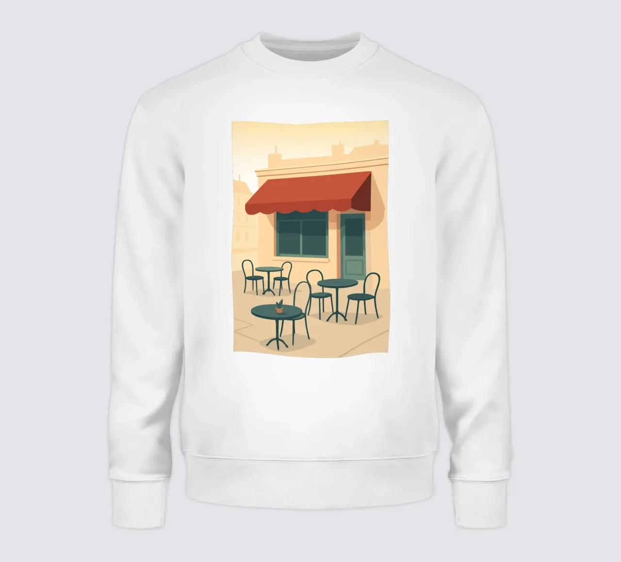 Café sweatshirt van minimalist designs