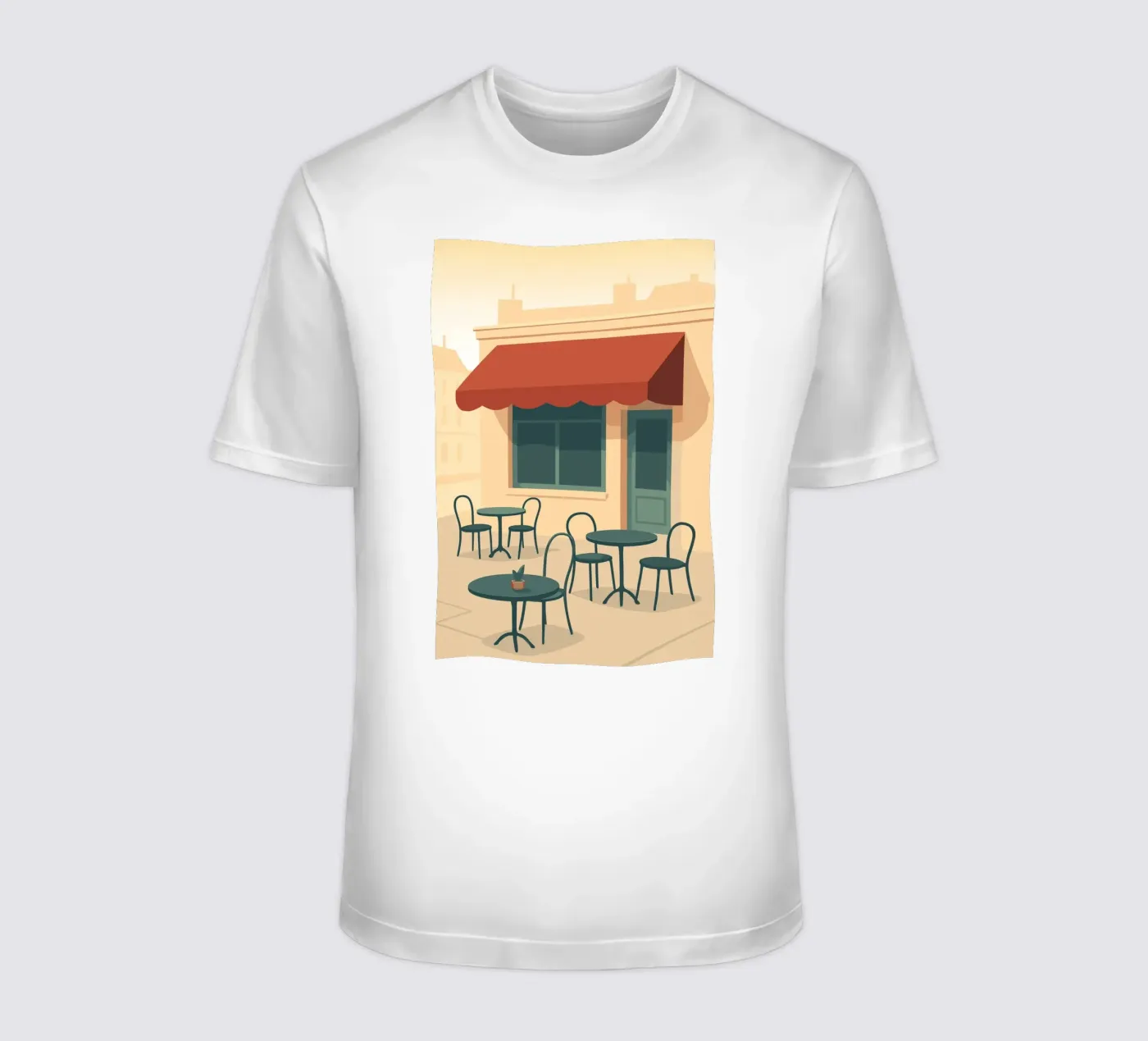 Café t-shirt da minimalist designs