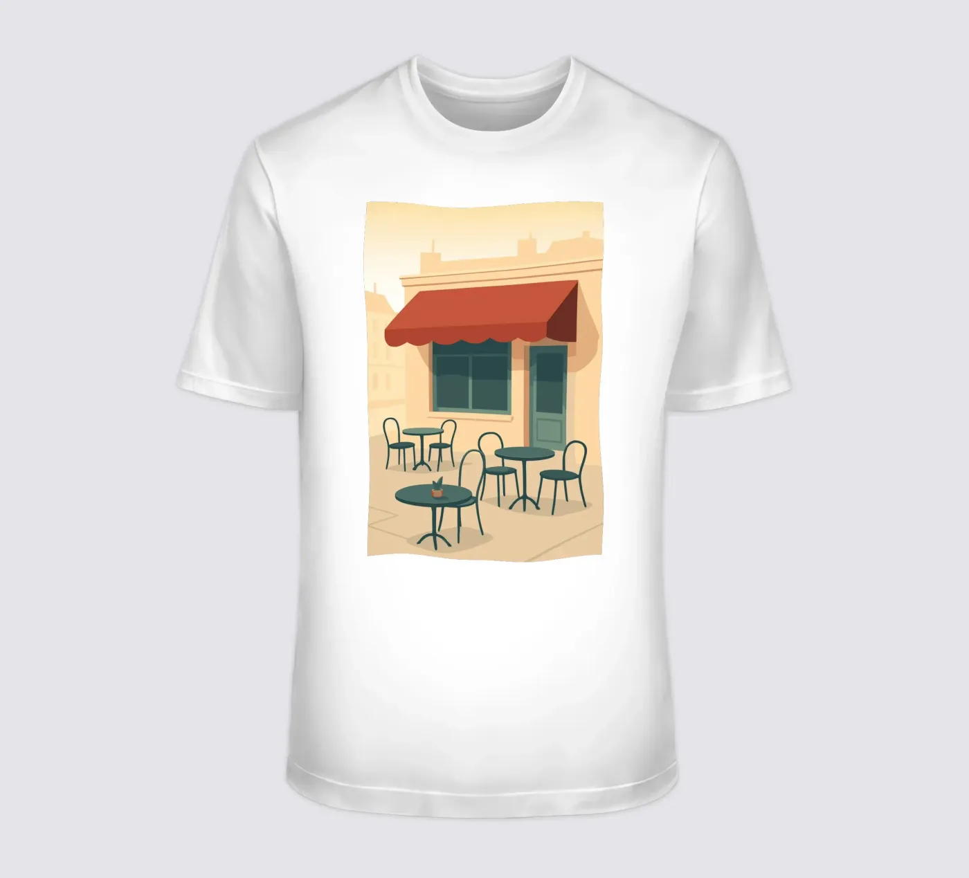 Café t-shirt da minimalist designs