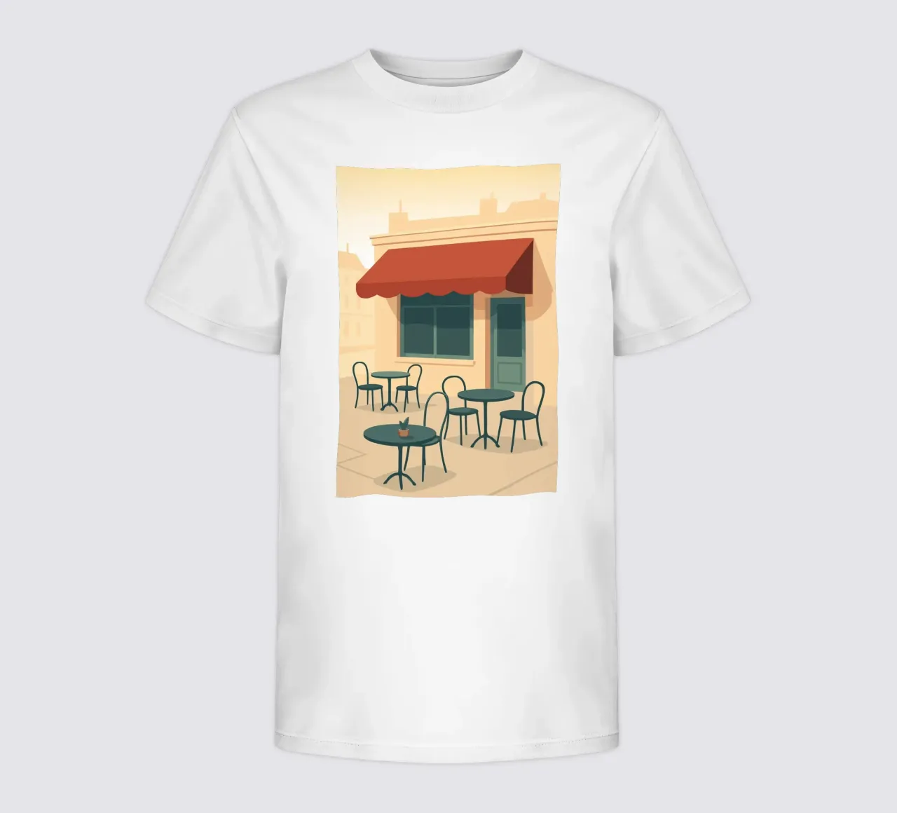 Café t-shirt bambini da minimalist designs