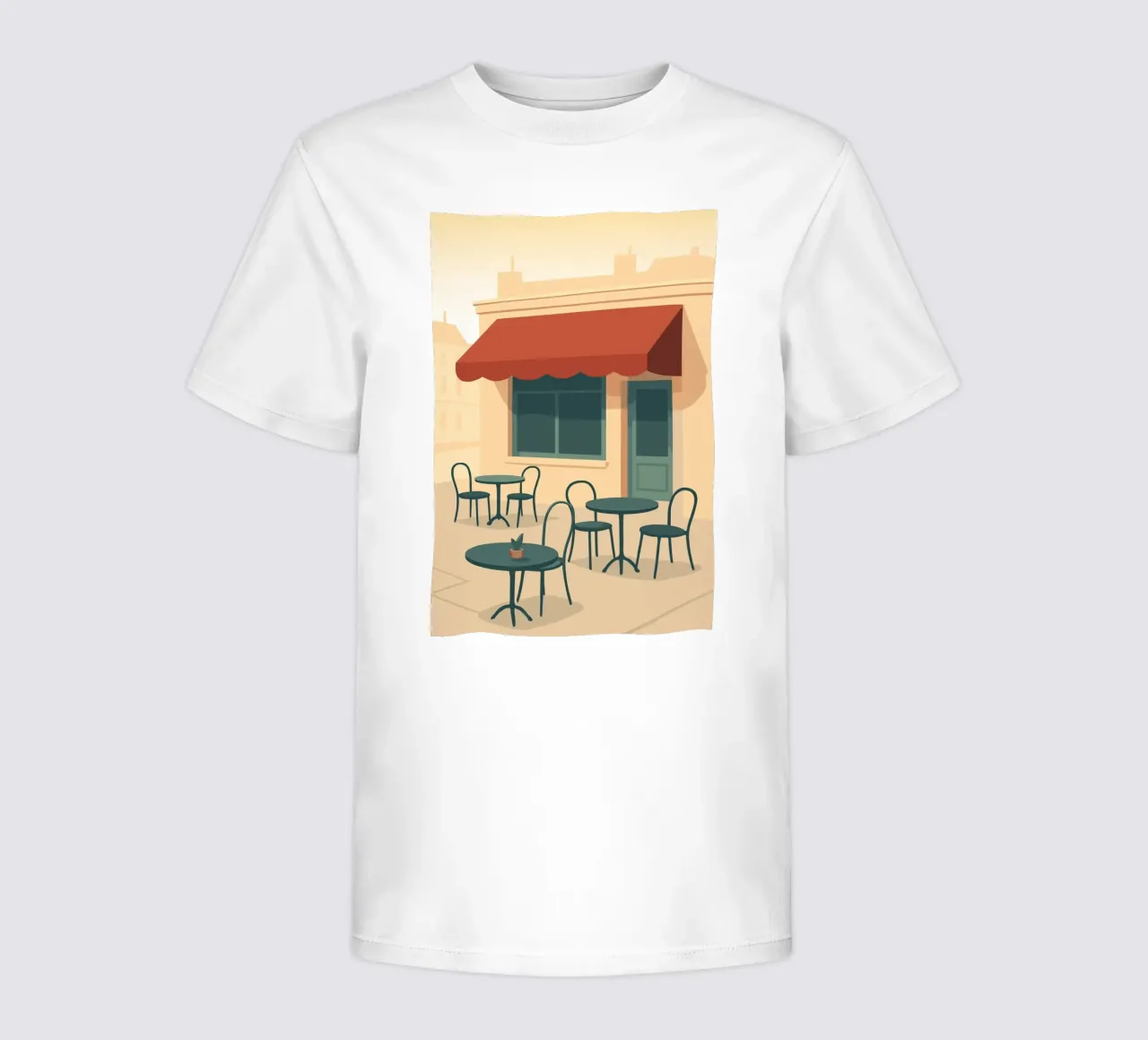 Café t-shirt bambini da minimalist designs
