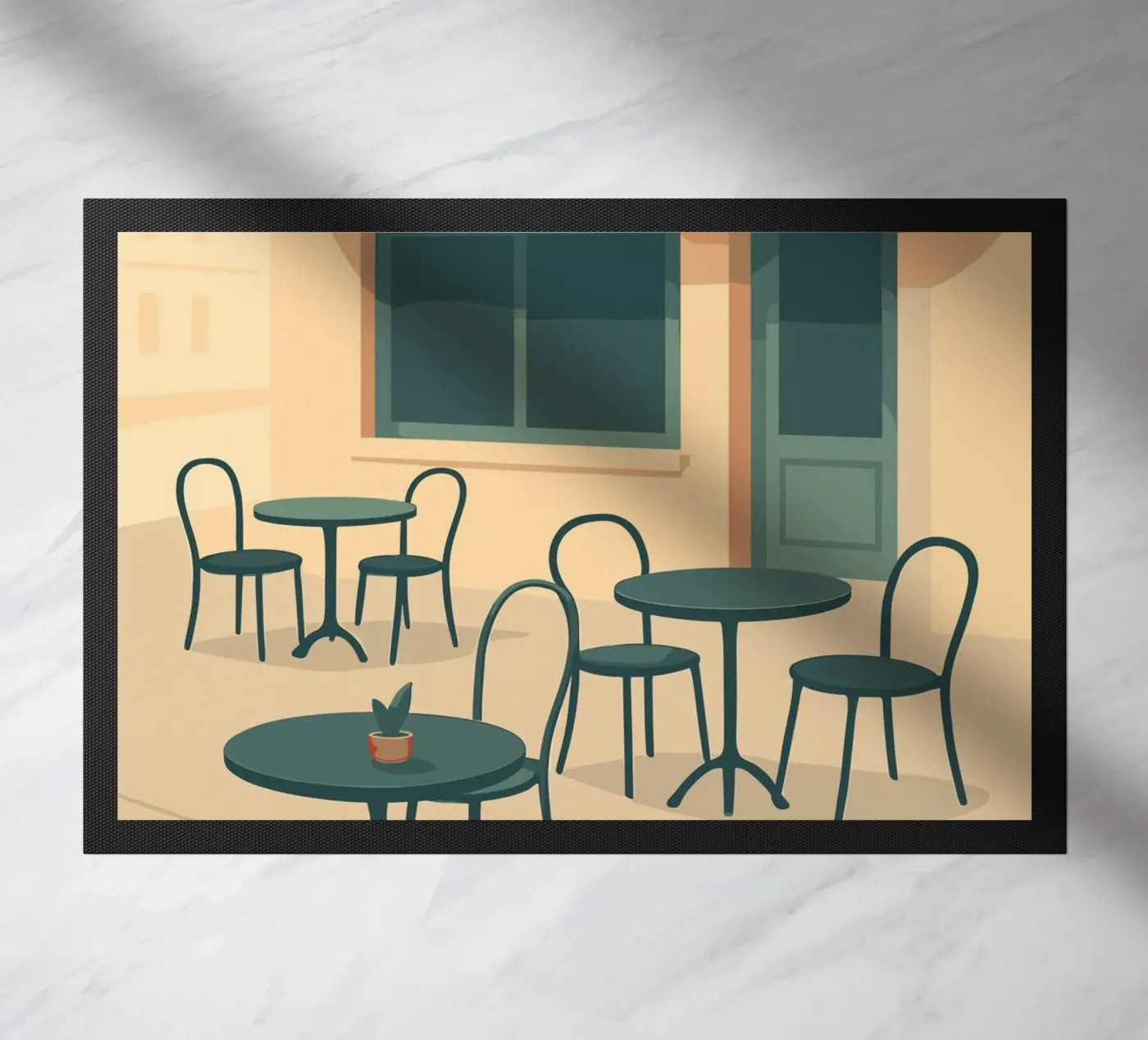 Café doormat by minimalist designs