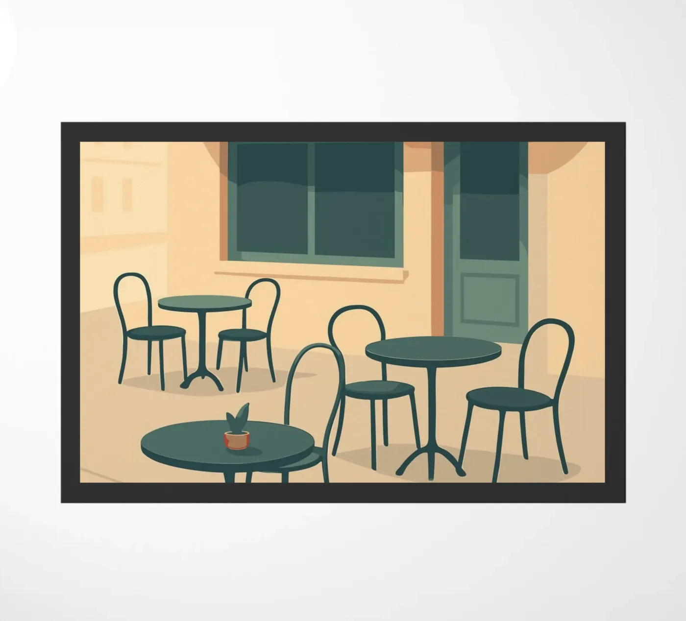 Café doormat by minimalist designs