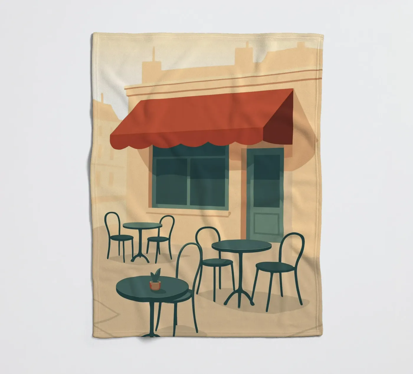 Café fleecedeken van minimalist designs