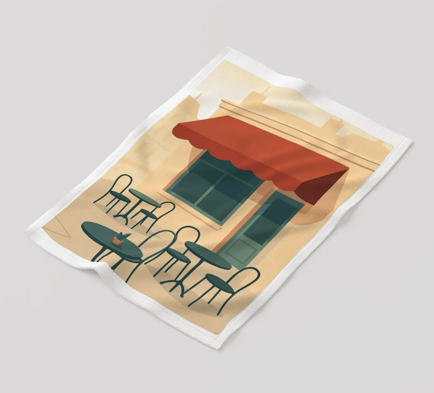 Café fleecedeken van minimalist designs