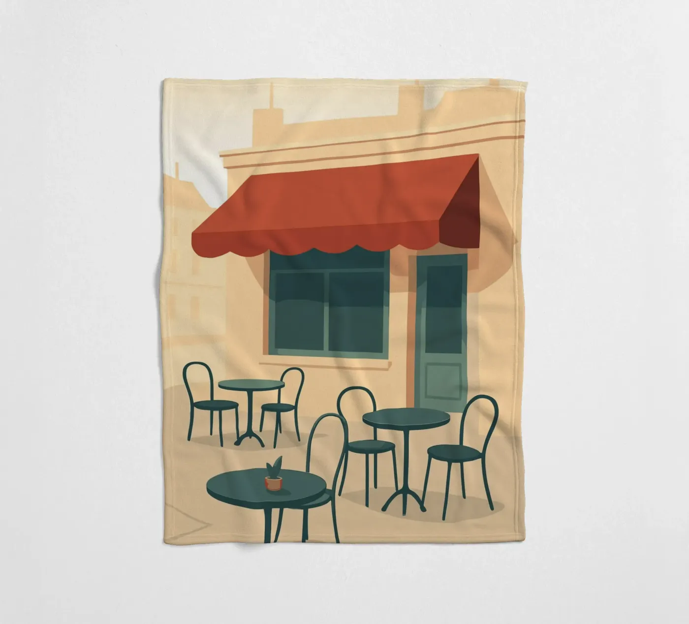 Café fleecedeken van minimalist designs
