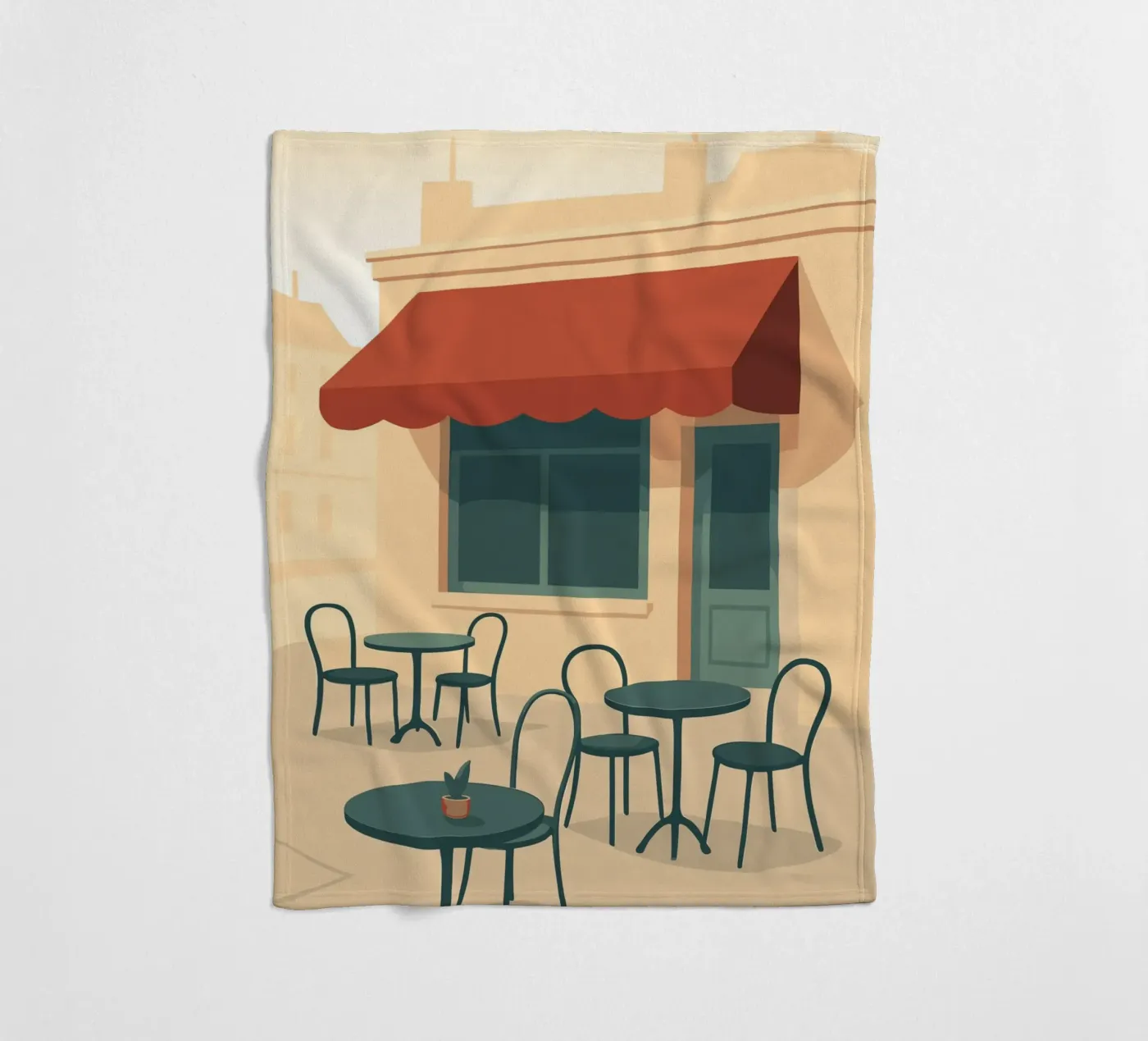 Café fleecedeken van minimalist designs